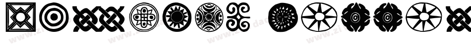 African letter字体转换
